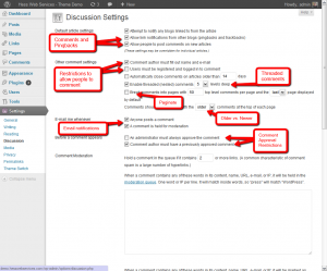 Comment Settings