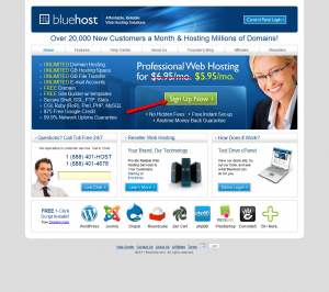 Sign Up For Web Hosting with Bluehost.com