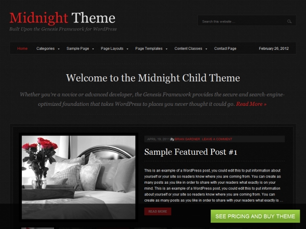 Midnight WordPress Theme