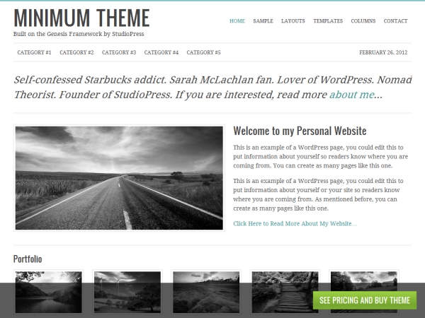 Minimum WordPress Theme