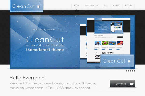 Cleancut Business WordPress Theme