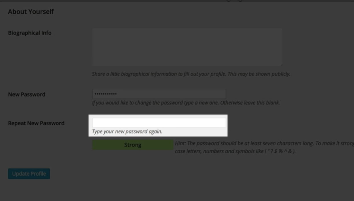 Step By Step Guide: Changing Your Password