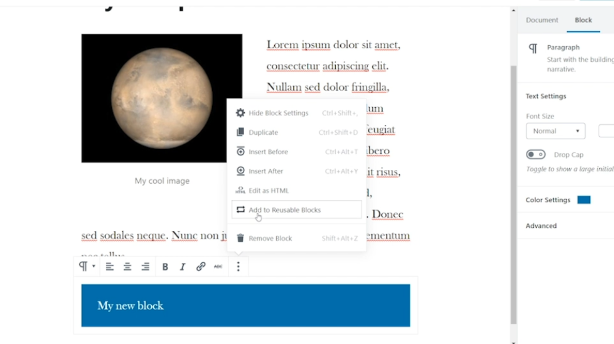 Step By Step Guide: Reusable Block (The Gutenberg Editor)