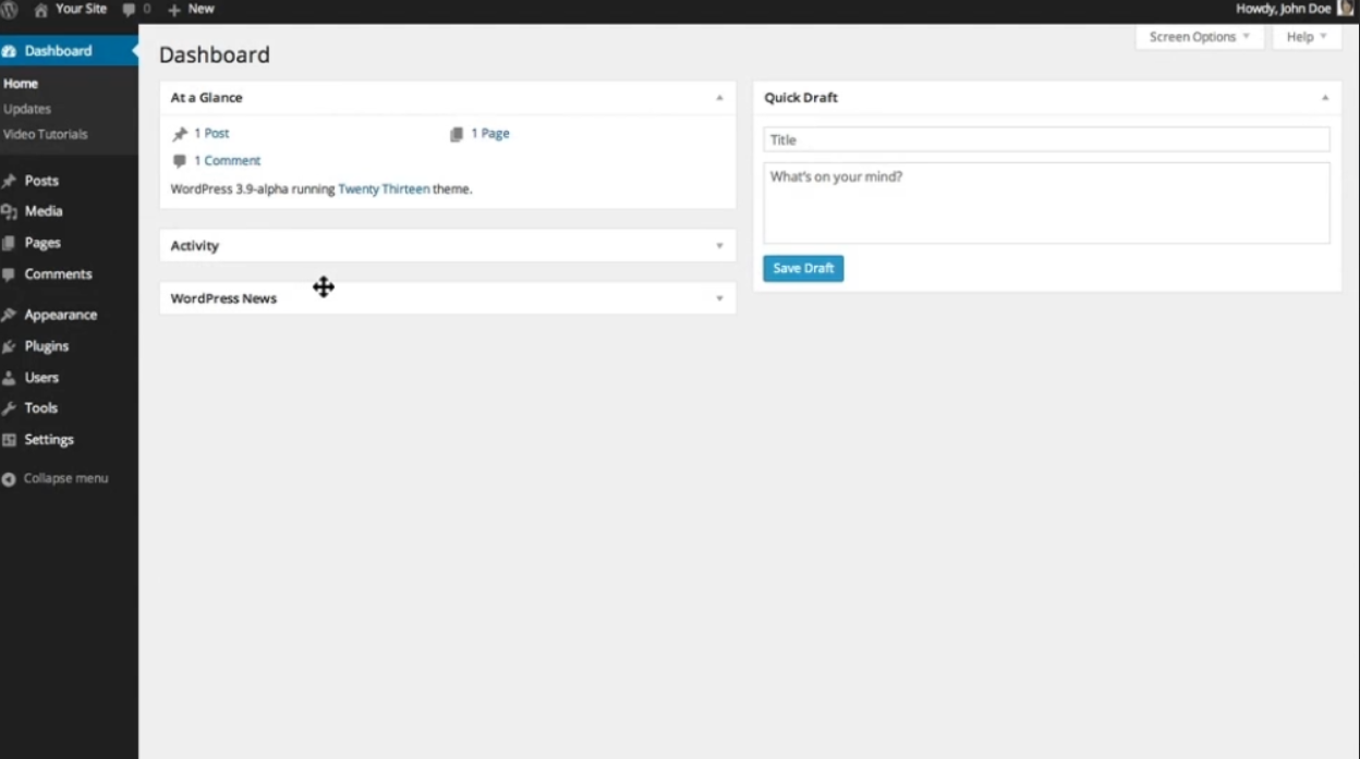 Step By Step Guide: The Dashboard