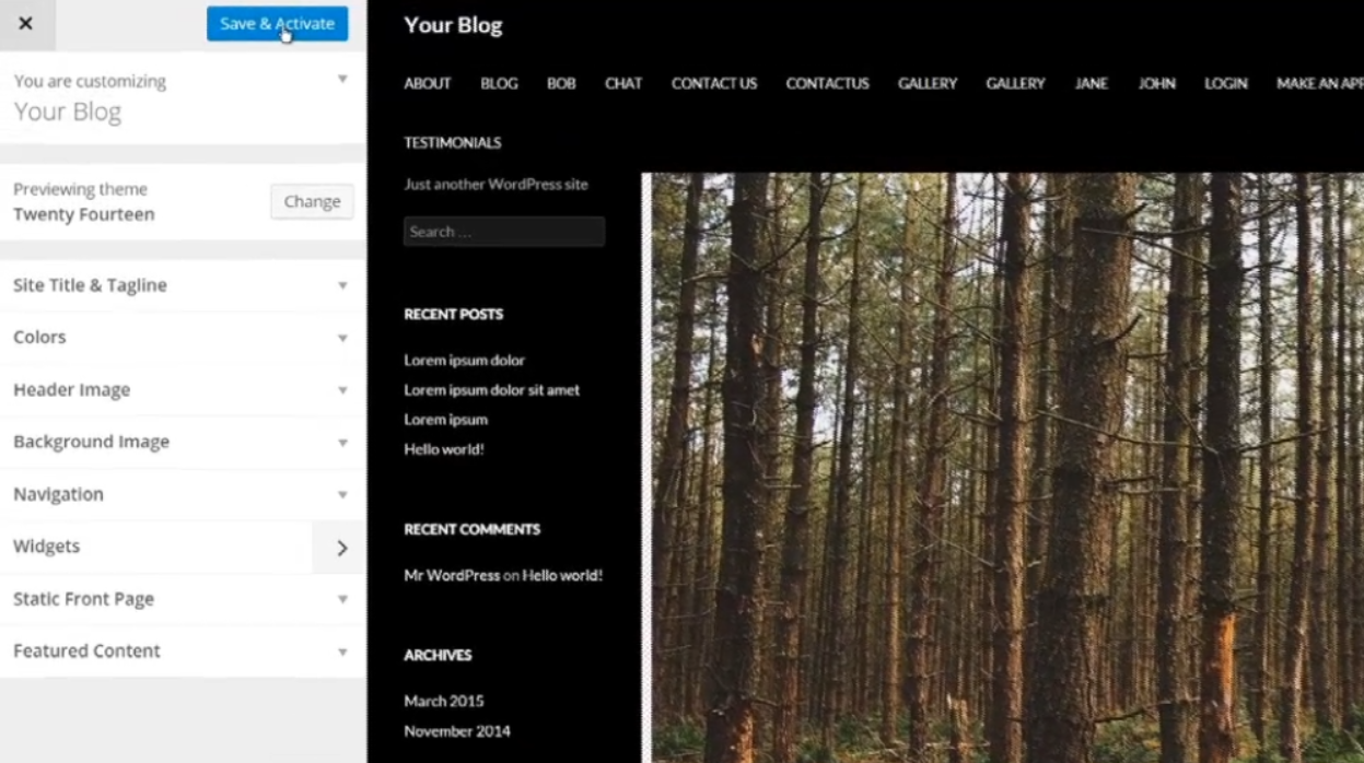 Step By Step Guide: Change theme