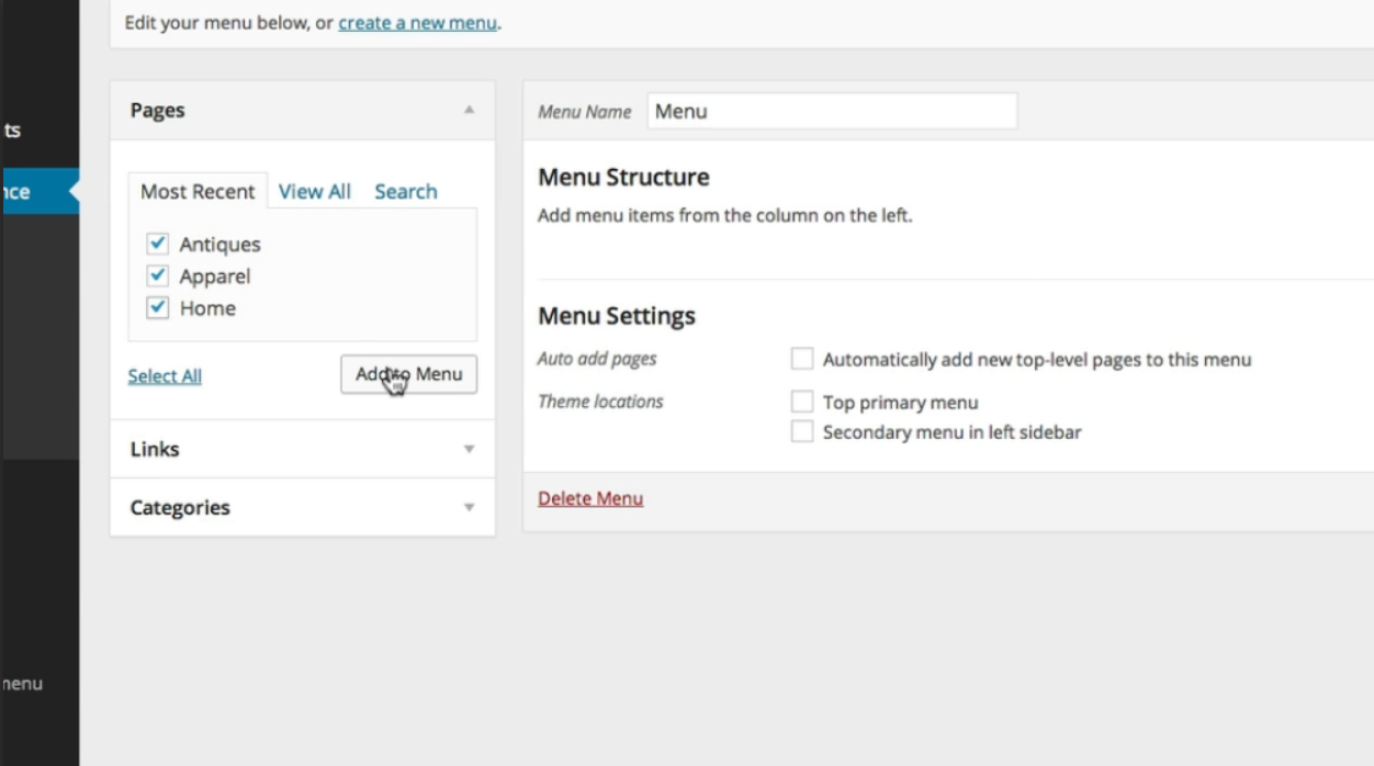 Step By Step Guide: Navigation Menus