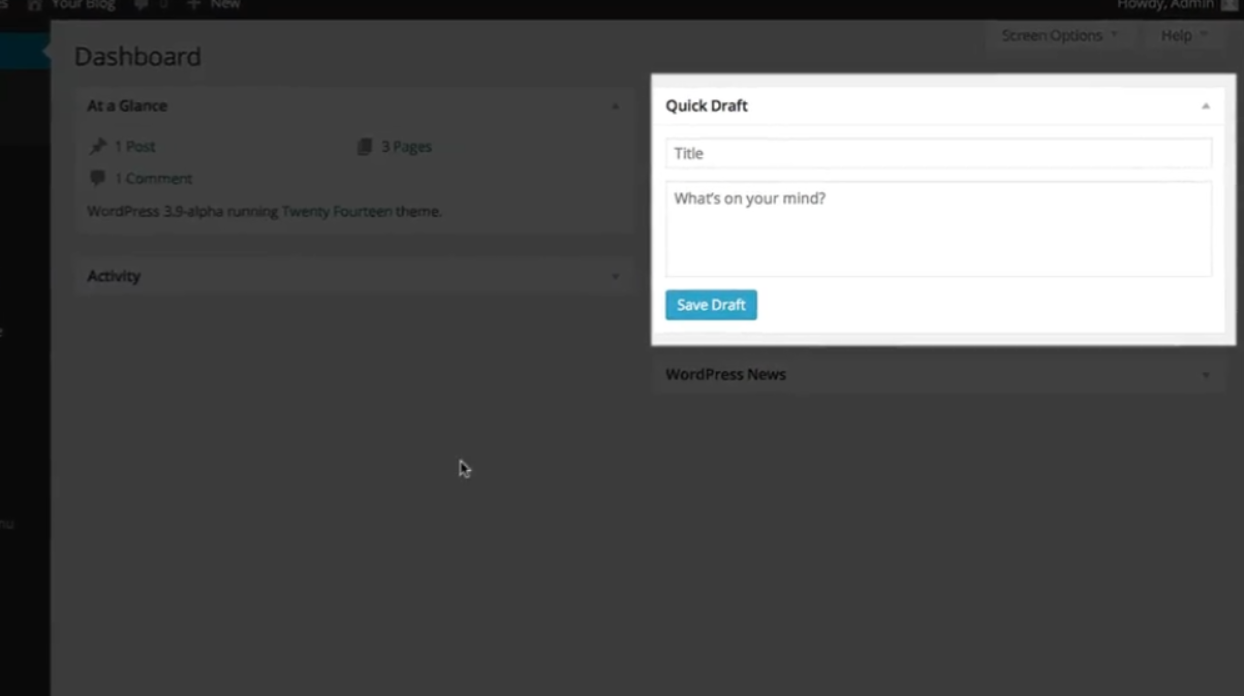 Step By Step Guide: Quick Drafts