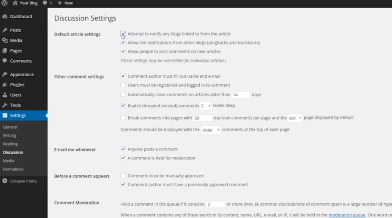Step By Step Guide: Settings