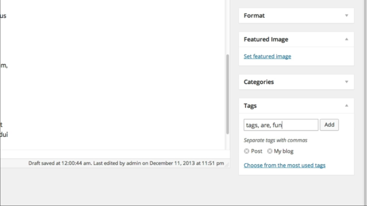 Step By Step Guide: Using Tags