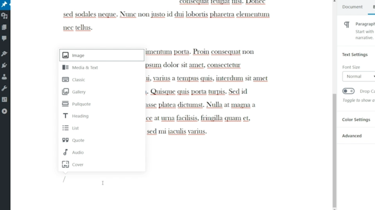 Step By Step Guide: Editor Overview (The Gutenberg Editor)
