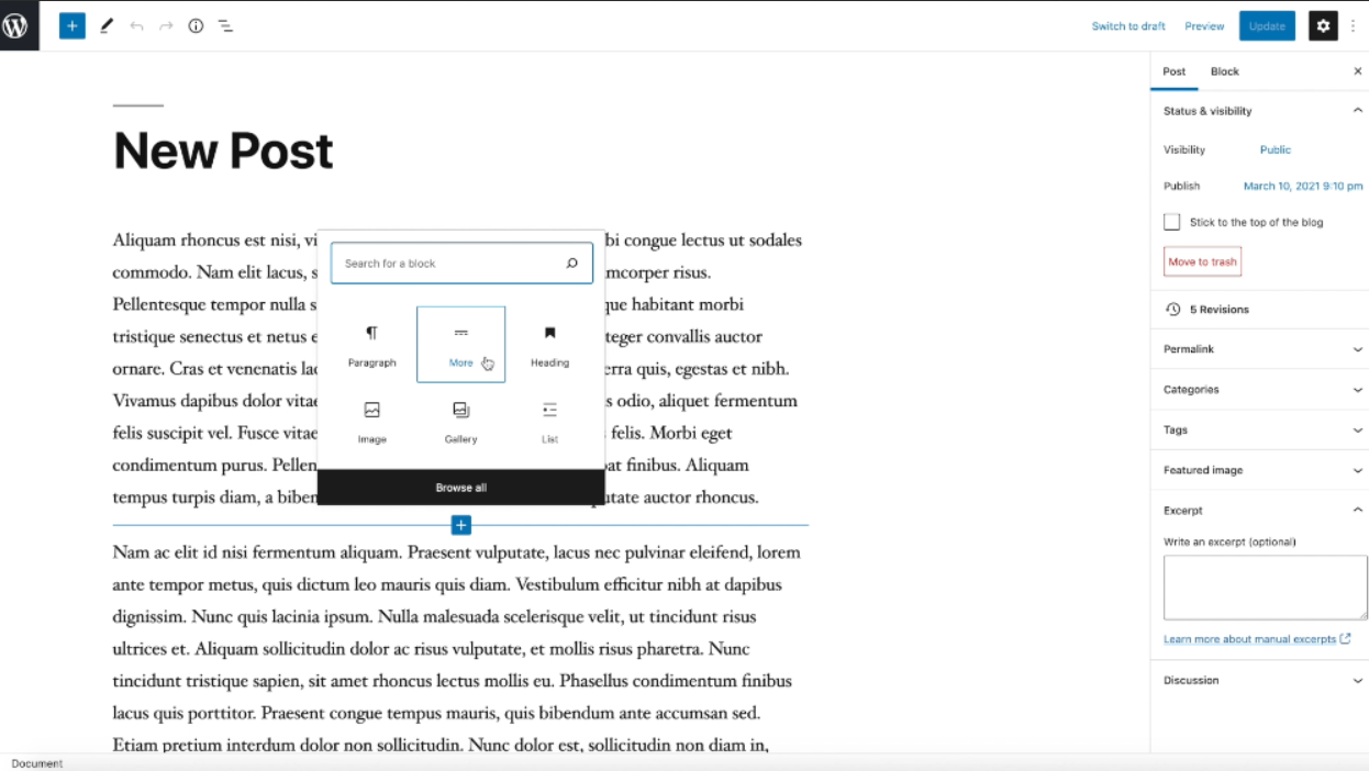Step By Step Guide: Post Excerpts  (The Classic Editor)